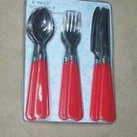 9Pcs Knife & Fork & Scoop Set D/B