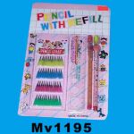 2Pcs Pencil + Ruler