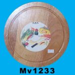 Round Rubber Wood Cutting Board