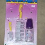 Small Milk Bottle & 2Pcs Bottle Brush Set B/C