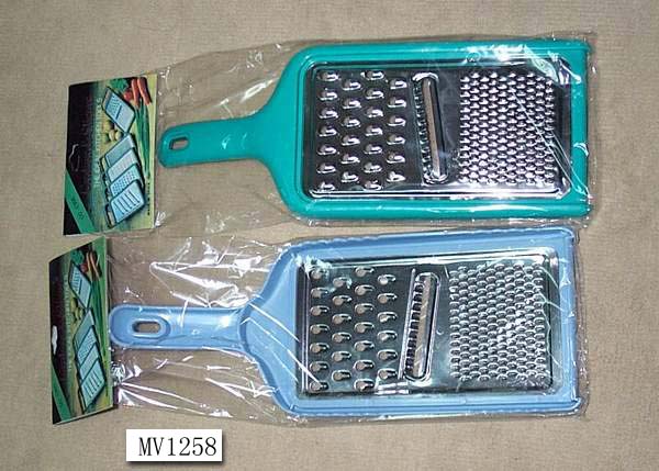 MV1258 3Function Crooked Grater In Pvc Bag W/Hang Card