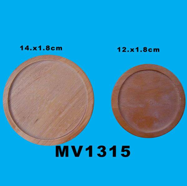 MV1315 2Pcs Wood Cup Cushion