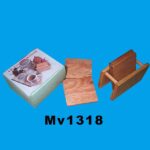 4Pcs  Wooden Cup Cushion In Box