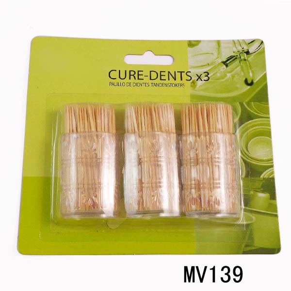 MV139 3 Bottles Toothpick 120Pcs Each Case B/C