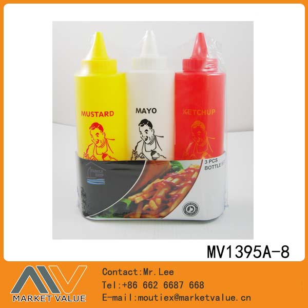 MV1395A-8 3Pcs Bottle Set / Ketchup Dispenser Pbh