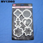 6Pcs Cake Mould Plastic