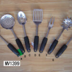 S.Steel Fork W.Rubber Handle Tag Card
