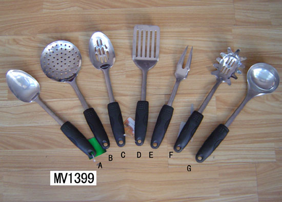 MV1399E S.Steel Fork W.Rubber Handle Tag Card
