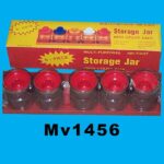 5Pcs Storage Jar In Colour Box