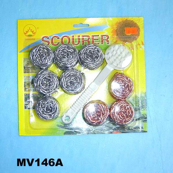 MV146A 9Pcs Scourer & Holder B/C
