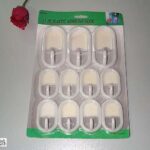 11Pcs Plastic Adhesive Hooks Ha-092