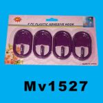 4Pcs Plastic Adhesive Hooks Ha-147