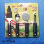 4Pc Kitchen Tools Soft Handle D/B Cake Shovel