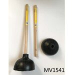 Plunger Double Wooden Handle