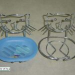 Plastic Soap Rack W/Metal Base