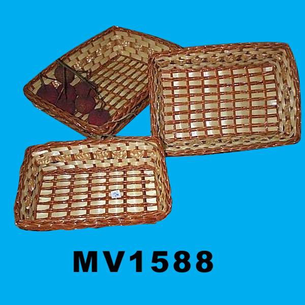 MV1588 Rectangle Intertexture Fruit Basket