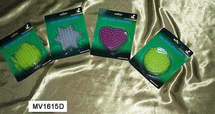 MV1615D 4Pc.Rubber Bath Appliques