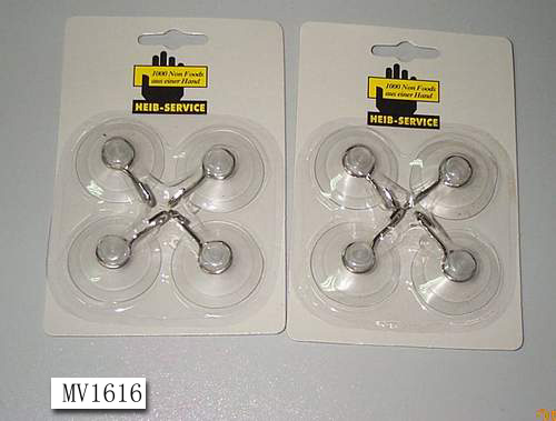 MV1616 Hang Hooks W/4Pcs Cupules