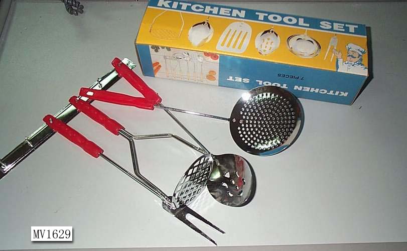 MV1629 7Pcs S/S Kitchen Tools Plasic Handle