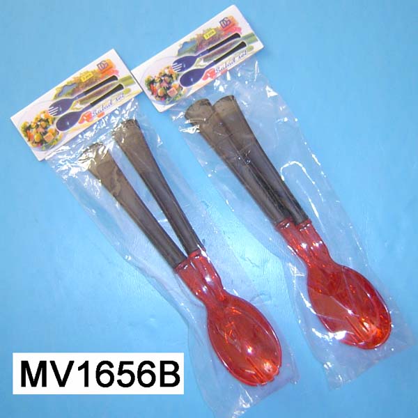 MV1656B 2Pc Salad Spoon Soft Handle
