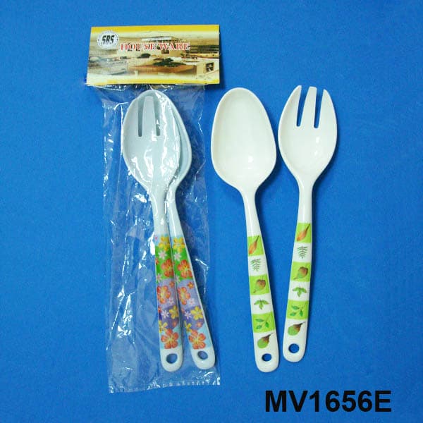 MV1656E 2Pcs Melamine Salad Spoon Pbh