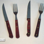 4Pcs Cutlery Set W/Wooden Handle