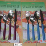 4Pcs Cutlery Set W/Plastic Handle B/C