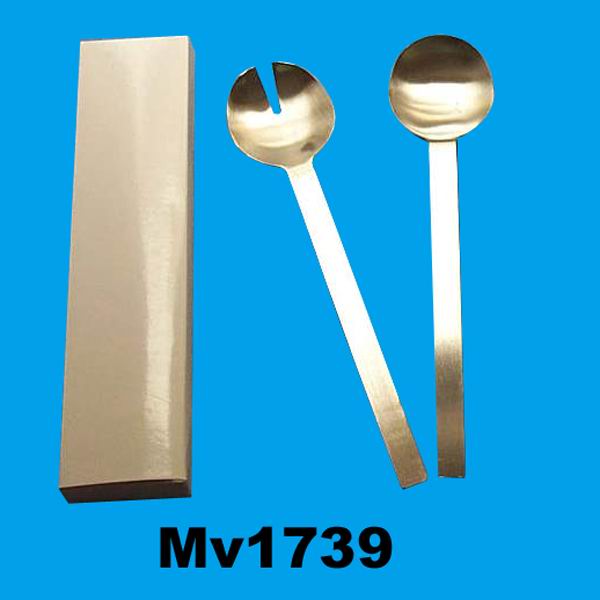 MV1739 2Pcs S/S Salad Spoon In Box