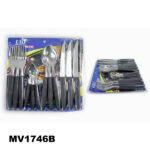 24Pcs Culery Set W/Plastic Handle D/B