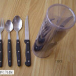 12 Pc Cuttlery Set Black Pvc Box