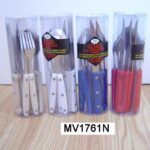 12 Pc Cuttlery Set Color Pvc Box