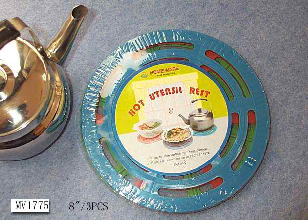 MV1775 8" 3Pcs Hot Utensil Rest