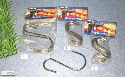 3 Type  Hook In Pvc Bag Asst。