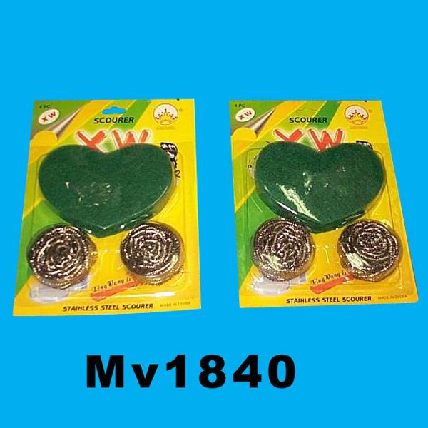 A-51 3Level Scourer Cloth & 2Pcs S/S Scourer B/C