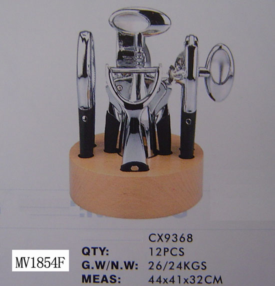 MV1854F 5Pcs Die-Casting Kitchen Tools & Block Set