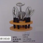 3Pcs Die-Casting Kitchen Tools & Block Set