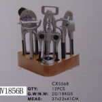 6Pcs Die-Casting Kitchen Tools & Block Set