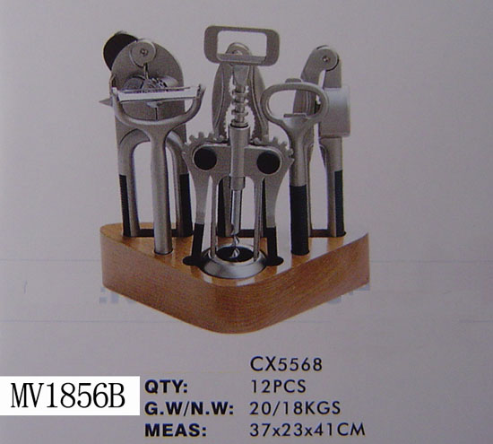 MV1856B 6Pcs Die-Casting Kitchen Tools & Block Set