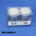 2Pcs Salt Pepper Holder S.Steel In Pvc Box