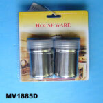 2Pcs Salt Pepper Holder S.Steel D/B