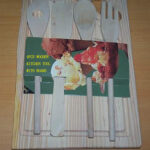 4Pcs Wooden Kitchen Tool W/Cutting Board Set