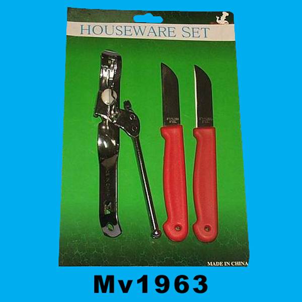 MV1963 Co101A Can Opener & 2Pcs Paring Knife B/C