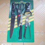 2Pcs Knife& 1Pc Scissors &1Pc"U"Style Peeler &1Pc Colola