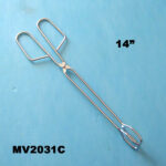 14"Chrome Food Tongs