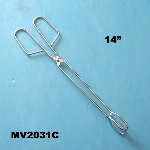 MV2031C 14"Chrome Food Tongs