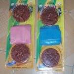 2Pcs Metal Intertexture Scourer W/Glover Set B/C