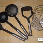 4Pcs Utensils W/S.S Handle+Chrome Plated Holder