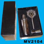 3Pk S/S Cocktail Shaker Set In Box