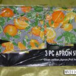 3Pcs Apron Set In Bag