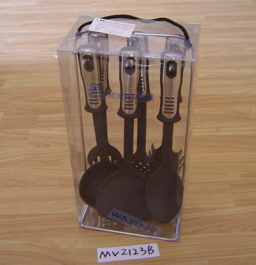 MV2123B 6Pcs Ketchen Tools W/ Rack In Pvc Box